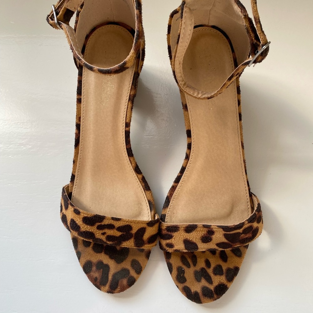 Leopard Suede Heels